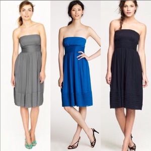J. Crew 100% Silk Chiffon Juliette Strapless Dress